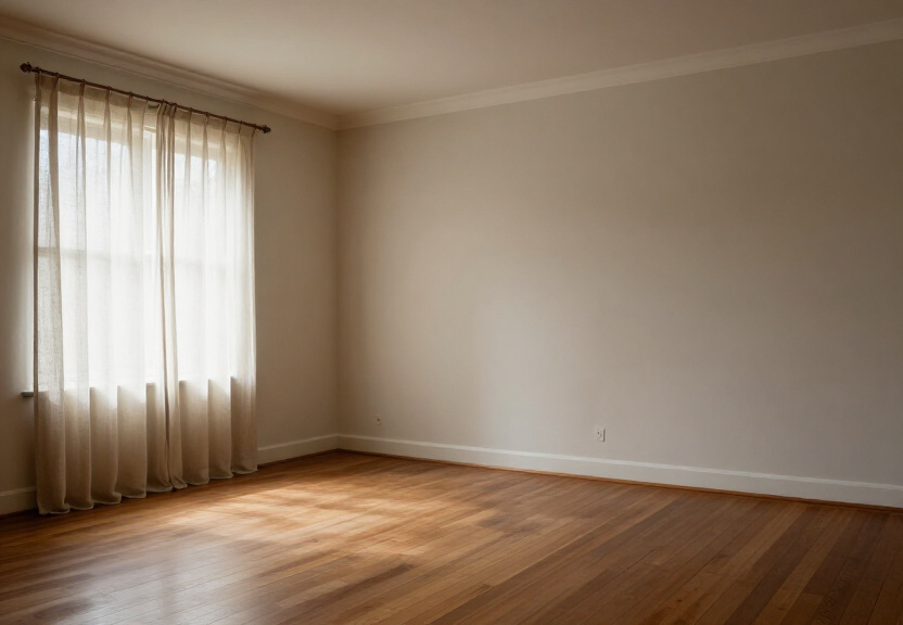 Floorboards restored to flat, dry condition after drying
